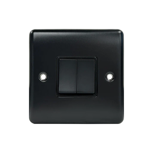 2G 2Way 10A Switch Matt Black