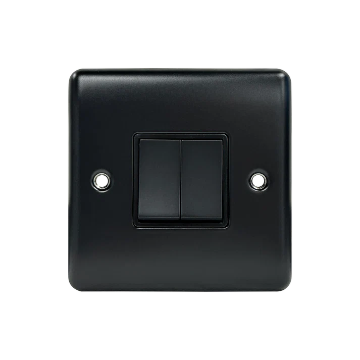 2G 2Way 10A Switch Matt Black