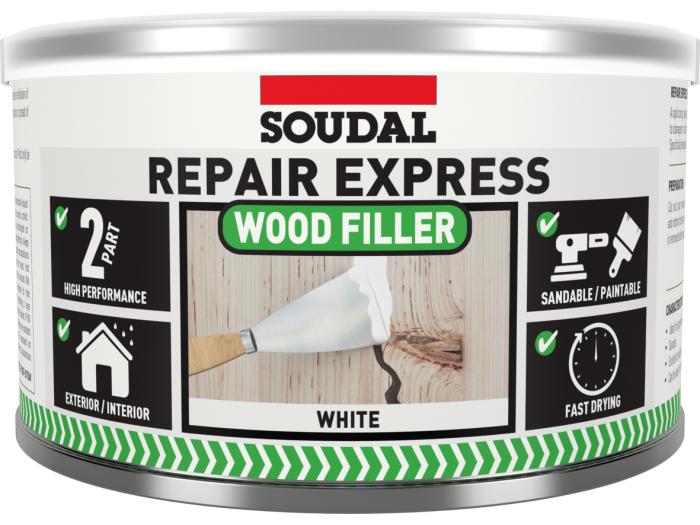 WOOD FILLER 2 PART HP WHITE 500g