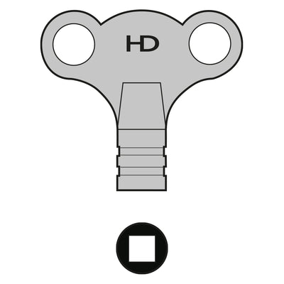 RADIATOR  BRASS  KEY   L359  1628