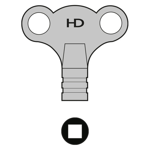RADIATOR  BRASS  KEY   L359  1628
