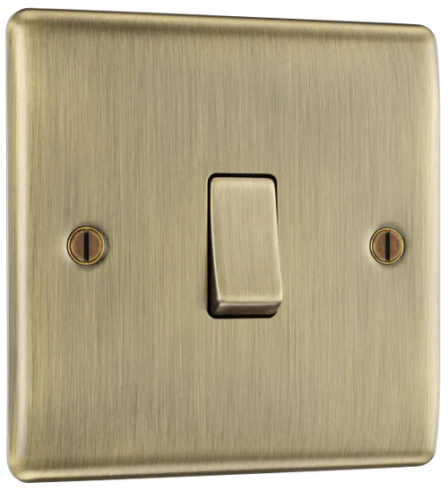 Single, 2 way switch ANTIQUE BRASS