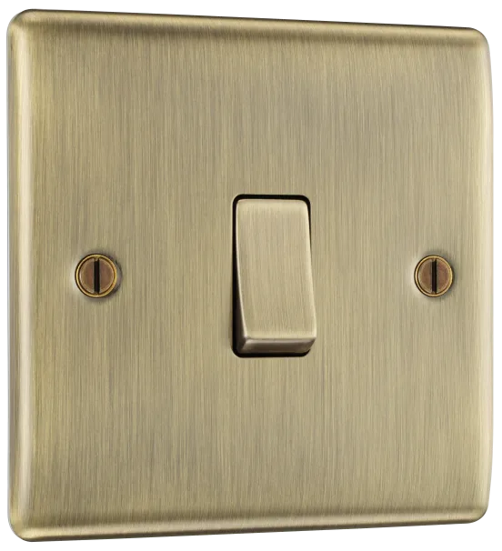 Single, 2 way switch ANTIQUE BRASS
