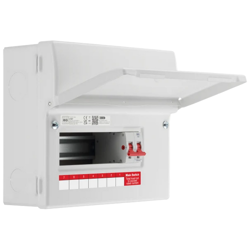 Consumer Unit 9 Module 7 Way Unpopulated with 100A Main Switch CF9M7