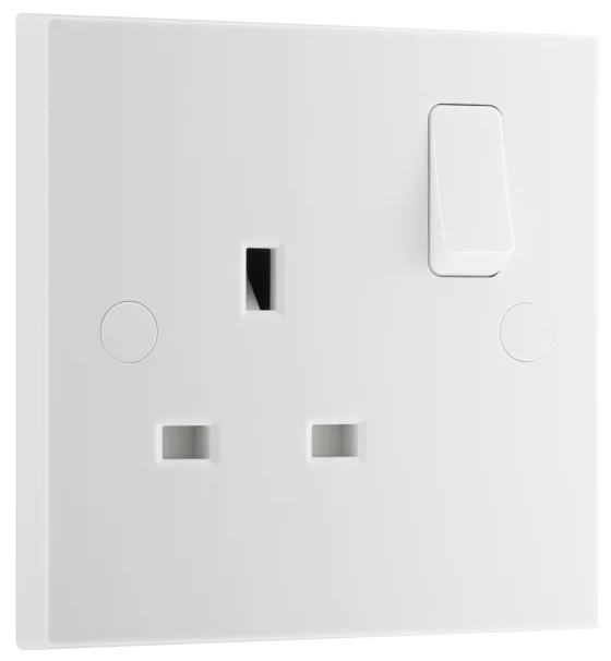 ELECTRICAL WH SQ 13A SP 13A 1G SW SKT
