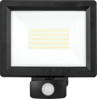 LUCECO ESSENCE 50W PIR FLOODLIGHT WITH BALL JOINT 1M CA