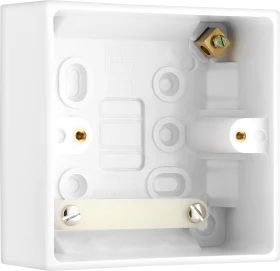 ELECTRICAL  WH SQ 1G SURF BOX, 45MM