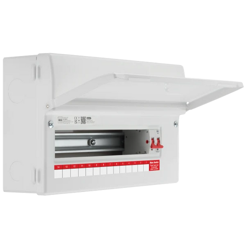 Consumer Unit 16 Module 14 Way Unpopulated with 100A Main Switch CF16M14