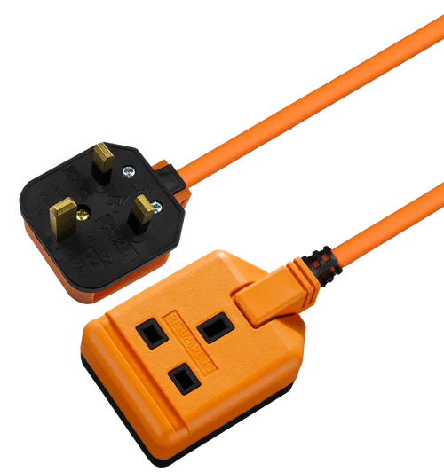 1 Socket, 5m, 13A, Orange