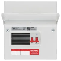 Consumer Unit 6 Module 4 Way Unpopulated with 100A Main Switch  CF6M4