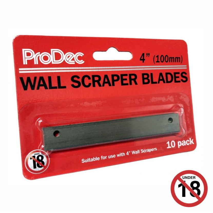 WALL SCRAPER BLADES 4"  (10 PACK)