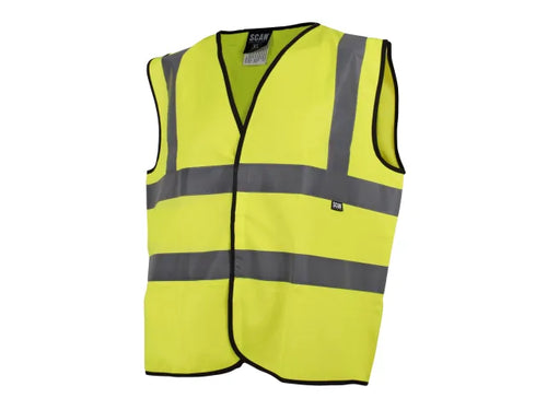 HI-VIS  WAISTCOAT YELLOW LARGE