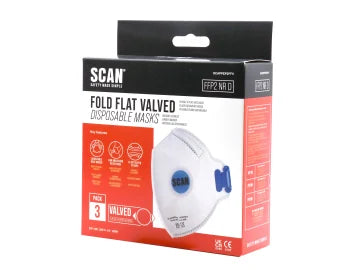 Fold Flat Disposable Mask FFP2 Protection (Pack 3)
