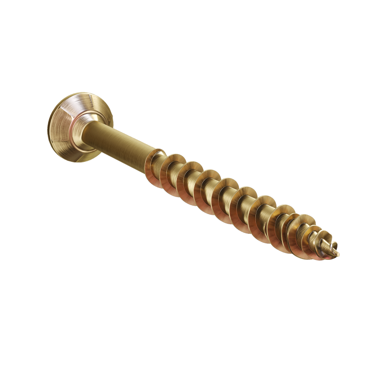 SCREW-TITE® 5.0 x 80mm Pz Csk Screw - Yellow (100)