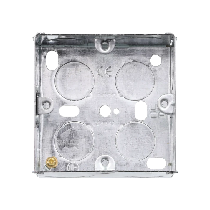 1G 35mm Flush Galv Box 25/20mm K/O