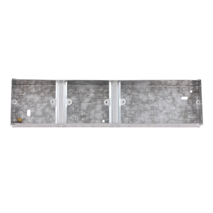 2G + 1G + 1G Triple 35mm Flush Galv Box
