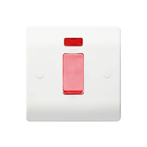 1G 45A DP Red Switch c/w Neon
