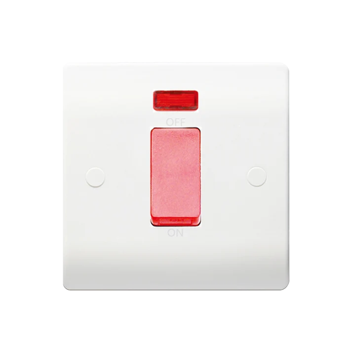 1G 45A DP Red Switch c/w Neon