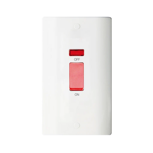 2G 45A DP Red Switch c/w Neon