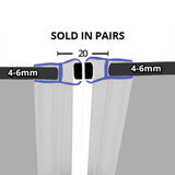 SEAL 4-6MM GLASS MAGNETIC SEAL 180 DEG 2M  PAIR