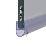 SEAL  8-10MM GLASS SHOWER SEAL 7MM BUBBLE 1MTR