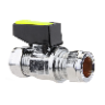 Compression x Compression Straight Mini Ball Valve. 15MM