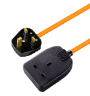 1 Socket, 10m, 13A, Orange