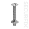 ROOFING  BOLT & NUT  M6 X 60MM  (10 Pack)