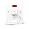 1 Gang Switched Fused Spur Double Pole Round Edge