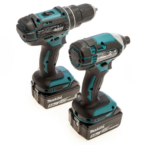 Makita DLX2131TJ LXT 18V Combi Drill & Impact Driver Twin Pack (2 x 5.0Ah Batteries)