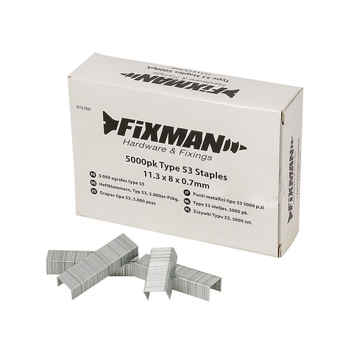 STAPLES  TYPE 53  5000PK    11.25 X8 X 0.75MM