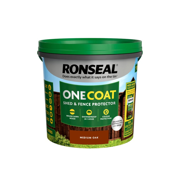 One Coat Fence Life 5LMedium Oak