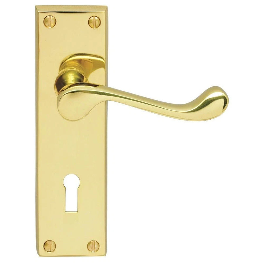 VICTORIAN SCROLL LATCH FURNITURE  HANDLE TO EN1906