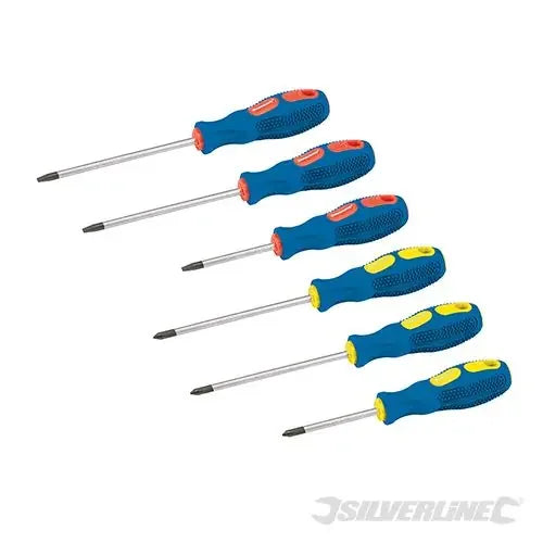 GENERAL PURPOSE SCREWDRIVER SET 6PCE SLOT & POZI