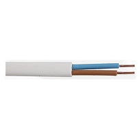 E/ CABLES 3 CORE ROUND FLEX CABLE 3183Y 1.0MM WHITE 10MTR